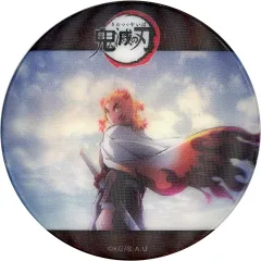 【中古】バッジ・ビンズ 煉獄杏寿郎(H柄) 「劇場版 鬼滅の刃 無限列車編 上映四周年記念 炎柱・煉獄杏寿郎カフェ×ufotable Cafe×マチ★アソビCAFE×ufotable DINING×ufotable CINEMA ランダムアニメーション缶バッジ