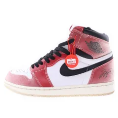 NIKE (ナイキ) ×Trophy Room AIR JORDAN 1 RETRO HIGH OG SP DA2728-100 トロフィールーム エアジョーダン シカゴ ハイカットスニーカー レッド/ホワイト US10/28cm