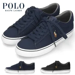 ポロ ラルフローレン スニーカー メンズ 黒 紺 ローカット キャンバス ブラック ネイビー POLO RALPH LAUREN SAYER NE SK VLC 816749369001 816749369002