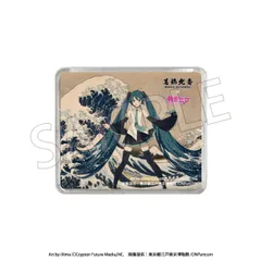 葛飾北斎×初音ミク A3アクリルパネル 2種セット 葛飾北斎「冨嶽三十六景」×初音ミクの歴史的コラボ！お部屋に