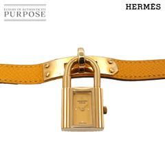 エルメス HERMES ケリーウォッチ ヴィンテージ レディース 腕時計 ゴールド イエロー クォーツ ウォッチ カデナ Kelly Watch 90290181