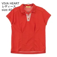 VIVA HEART ビバハート 半袖 ポロシャツ レッド系 40 [240001891760]#