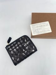 CS1837　C　ペレボルサ　レザー　二つ折り財布　編み込み