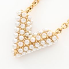 ルイ・ヴィトン LOUIS VUITTON ネックレス コリエ エセンシャルV ペルル M68358 GP（ゴールドメッキ） ネックレス レディース Used A