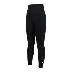 [ナイキ] ワン ハイウエスト 7/8 レギンス ボトムス タイツ スパッツ インナー サステナビリティ Dri-FIT DV9021-010 ブラック スポーツウェア ジム 筋トレ フィットネス トレーニング ヨガ リ [010：ブラック/ホワイト] [L]