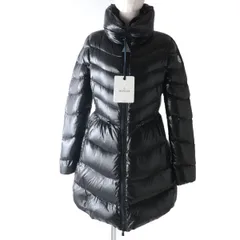 未使用品☆MONCLER モンクレール MIRIELON ミリエロン ワッペン付き 美シルエット ロング丈 ダウンコート ブラック 2 タグ・ハンガー付きのサムネイル
