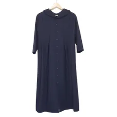 トリコ コムデギャルソン ドレープ ニット シャツ ワンピース ウール ブラック トリコ コムデギャルソン ドレープ ニット シャツ ワンピース ウール