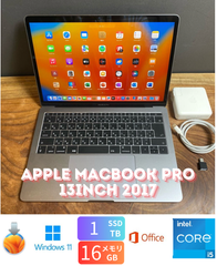 ［美品］Apple MacBook Pro 13inch 2017/Core i5 2.3GHz/16GB/SSD1TB/Windows11/Office 2024/416