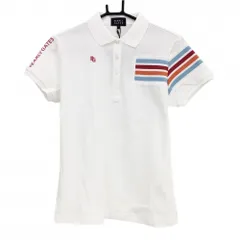 【新品】パーリーゲイツ 半袖ポロシャツ 白×ピンク×ライトブルー 一部ボーダー レディース 1(M) ゴルフウェア 2023年モデル PEARLY GATES