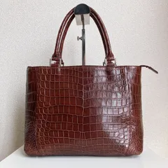 【未使用】グレ　gres 　クロコダイル　本革　ハンドバッグ GRES グレ ショルダーバッグ クロコ型押し 肩掛け ブランド 鞄 カバン