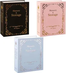 NOELAMOUR フォトアルバム はがきサイズ KG 縦入れ ミニ 大容量 100枚収納 3色セット 写真