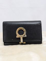 匿名配送 即購入可 Salvatore Ferragamoフェラガモ キーケース 黒 レザー