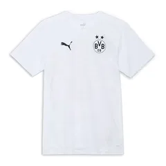 プーマ PUMA  BVB ドルトムント 2024-25 プレマッチ 半袖 シャツ  サッカー ウェア レプリカウェア  24FH(777599-03)、(03)ホワイト