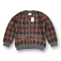 定価48400円 新品 stein 22AW Kid Mohair Argyle Cardigan モヘア アーガイル カーディガン ニット シュタイン ST.446  M  51291Aのサムネイル