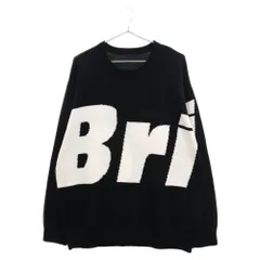 F.C.R.B (エフシーアールビー) 23AW FCRB BIG LOGO CREWNECK KNIT FCRB-232090 ビックロゴオーバーサイズクルーネックニットトレーナー ブラックのサムネイル