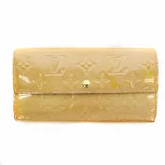 ルイヴィトン LOUIS VUITTON 長財布 モノグラム ヴェルニ ポルトフォイユ サラ M91466 エナメル ベージュ /☆G ■OH