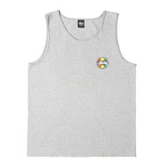 STUSSY ステューシー タンクトップ サイズ:XL / ラスタロゴ タンクトップ / ヘザーグレー / トップス カットソー【メンズ】【中古】