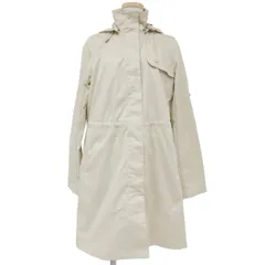 美品 LACOSTE ラコステ コート スプリングコート ブルゾン ロング アウター ベージュ 40(XL) 長袖 フード きれいめ カジュアル 通勤 アウトドア シンプルのサムネイル