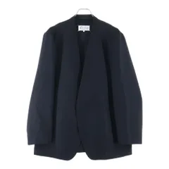 Maison Martin Margiela (メゾンマルタンマルジェラ) 25AW S50BN0318 S47782 ノーカラー ジャケット ブラックのサムネイル