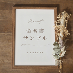命名書作成　レンタルの方　限定