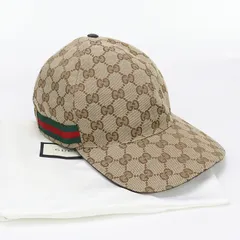 GUCCI グッチ ベースボールキャップ オリジナルGGキャンバス 200035 KQWBG 9791 キャップ【中古】 メンズ