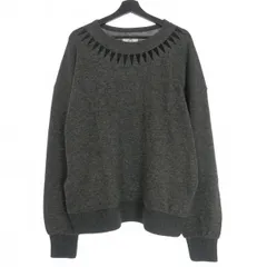 stofストフ/notdeadyet alan sweater-black未使用肩幅75