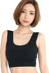 Smile lala(スマイル ララ) レディース ブラジャー 女性 下着 ノンワイヤー( ブラ ブラック,  M)