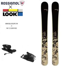 スキーセット 板 ショートスキー ファンスキー ロシニョール ROSSIGNOL MINI BLACKOPS + LOOK NX 12 GW 99cm ビンディング付 21-22 日本正規品 旧モデルのサムネイル