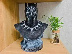 新品未使用マーベル ブラックパンサー 上半身 バスト スカルプチャー オブジェのサムネイル