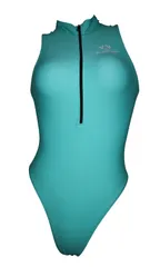 SWIMHXBY 競泳水着 レディース エメラルド フロントジップ S-7XL