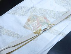 【着物】 和装小物 帯締め 帯揚げ セット 帯締 帯揚 礼装用 金彩 高麗組 金糸 24W-3598