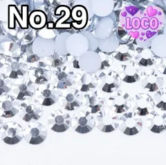 シルバー【no29】2000粒　ラインストーン　高分子ストーン　ミルキーストーンdiy用、専用接着剤　アイドルのデコうちわ