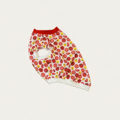 犬服　M胴回47　ウォーターCOOL　ミニトマト　肩フリル