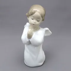 リヤドロ　人形　陶器製 天使の像 祈りのポーズ　説明書付き　箱入り 楽天市場】リヤドロ 天使の考えごと わかってきたぞ 01004960