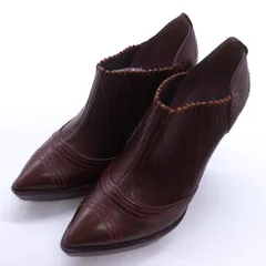 サントーニ ブーティ シューズ プラットフォーム ブランド 靴 イタリア製 レディース 37サイズ ブラウン Santoni 【中古】のサムネイル