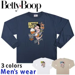 ベティ ちゃん 長袖 Tシャツ メンズ ベティー ブープ ワイド アニメ グッズ BT1-3916B