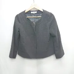 ◇ ⊇ NATURAL BEAUTY BASIC ナチュラルビューティーベーシック 長袖 ジャケット サイズM ブラック系 レディース E  【1503050025744】