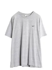 【お得なクーポン配布中!】 00s USA製 ナイキ スモール スウッシュ 刺繍 半袖 Tシャツ メンズ XL / オールド コットン ワンポイント カットソー シンプル 大きいサイズ