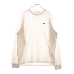 SUPREME (シュプリーム) 20AW Small Box L/S Tee スモールボックスロゴ クルーネック長袖Tシャツ カットソー ホワイト