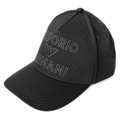 EMPORIO ARMANI ブラックキャップ 周囲60 - メルカリ