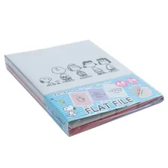 (まとめ) ピーナッツ フラットファイルJ A4S 3冊パック B FF-J8031-3PB 【×10セット】