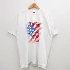 XL/古着 フルーツオブザルーム 半袖 ビンテージ Tシャツ メンズ 90s 星条旗 カラテ 大きいサイズ クルーネック 白 ホワイト 24aug06 中古
