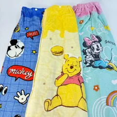 【新品未使用】DISNEY ミッキーマウス プーさん ミニーマウス  80cm丈ラップタオル ディズニー 丸眞 着替えタオル キャラクターグッツ