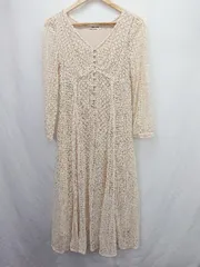 ◇ Θ COCODEAL ココディール レース 長袖 ロング ワンピース サイズ1 ベージュ レディース E  【1506190008370】