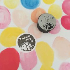 ハリネズミ「Thank you★」 はんこ