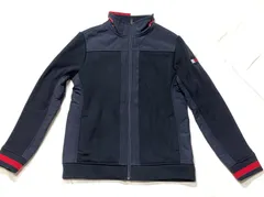 【207416】TOMMY HILFIGER トミーヒルフィガー  ジップ ブルゾン　ナイロン×ニット 異素材　トラックジャージ  ・