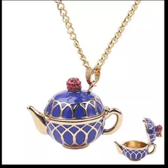 【新品未使用】ティーポットネックレス