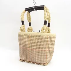 極美品✨ ローレンラルフローレン　カゴバック　編み込み　肩掛け　タグ付きチャーム 極美品✨ ローレンラルフローレン カゴバック 編み込み 肩掛け