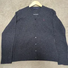 【美品】ラルフローレン　カーディガン　グレー　Ｌサイズ