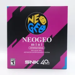 新品未開封 ネオジオミニ インターナショナル版 メーカー保証書レシート有 新品未開封】メーカー保証書 添付用付き NEOGEO mini